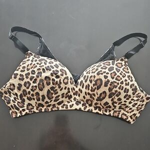 Torrid Leopard Print Bra - Black and Brown